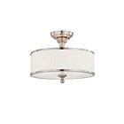 Plafonnier Nuvo Lighting 60-4737 3-Lumières Série Candice Nickel Brossé