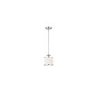 Mini Suspendu Nuvo Lighting 60-4738 1-Lumière Série Candice Nickel Brossé