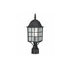 Lampe sur poteau extrieur Nuvo Lighting 60-4909 1-Lumière Série Adams Textured Black