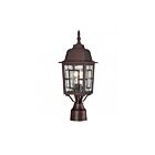 Lampe sur poteau extrieur Nuvo Lighting 60-4928 1-Lumière Série Banyon Rustic Bronze