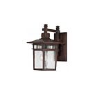 Lanterne murale extrieur Nuvo Lighting 60-4958 1-Lumière Série Cove Neck Rustic Bronze