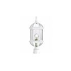 Lampe sur poteau extrieur Nuvo Lighting 60-4974 1-Lumière Série Boxwood Blanc