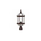 Lampe sur poteau extrieur Nuvo Lighting 60-4975 1-Lumière Série Boxwood Rustic Bronze
