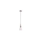 Mini Suspendu Nuvo Lighting 60-5037 1-Lumière Série Patton Nickel Brossé