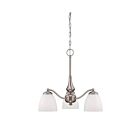 Chandelier Nuvo Lighting 60-5042 3-Lumières Série Patton Nickel Brossé
