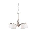 Chandelier Nuvo Lighting 60-5043 5-Lumières Série Patton Nickel Brossé