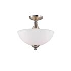 Plafonnier Nuvo Lighting 60-5044 3-Lumières Série Patton Nickel Brossé