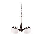 Chandelier Nuvo Lighting 60-5143 5-Lumières Série Patton Bronze Prairie