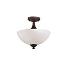Plafonnier Nuvo Lighting 60-5144 3-Lumières Série Patton Bronze Prairie