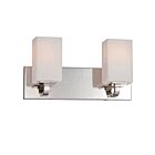 Vanité Nuvo 60-5182 2-Lumières Vista Nickel Poli