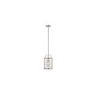 Mini Suspendu Nuvo Lighting 60-5332 1-Lumière Série Ginger Nickel Brossé