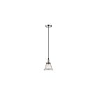 Mini Suspendu Nuvo Lighting 60-5402 1-Lumière Série Vintage Nickel Poli