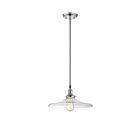 Luminaire Suspendu Nuvo Lighting 60-5407 1-Lumière Série Vintage Nickel Poli