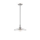 Luminaire Suspendu Nuvo Lighting 60-5409 1-Lumière Série Vintage Nickel Poli