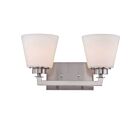 Vanité Nuvo 60-5452 2-Lumières Mobili Nickel Brossé