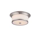 Plafonnier Nuvo Lighting 60-5460 2-Lumières Série Mobili Nickel Brossé
