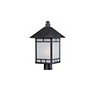 Lampe sur poteau extrieur Nuvo Lighting 60-5605 1-Lumière Série Drexel Pierre noire