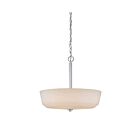 Luminaire Suspendu Nuvo Lighting 60-5807 4-Lumières Série Willow Nickel Poli