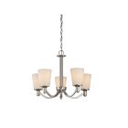 Chandelier Nuvo Lighting 60-5825 5-Lumière Série Laguna Nickel Bross