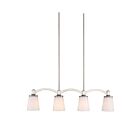 Luminaire Suspendu Nuvo Lighting 60-5875 4-Lumières Série Laguna Nickel Brossé