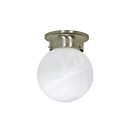 Plafonnier en Boule Nuvo Lighting 60-6008 1-Lumière 60W Nickel brossé