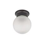 Plafonnier en Boule Nuvo Lighting 60-6012 1-Lumière 60W Bronze Acajou