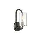 Luminaire de Vanit Nuvo Lighting 60-6121 1-Lumière Série Sherwood Noir de fer