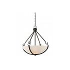 Luminaire Suspendus Nuvo Lighting 60-6125 4-Lumière Série Sherwood Noir de fer