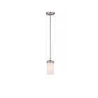 Mini Suspendu Nuvo Lighting 60-615 1-Lumière Série Polaris Nickel Brossé