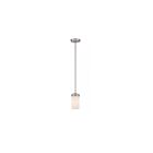 Mini Suspendu Nuvo Lighting 60-615 1-Lumière Série Polaris Nickel Brossé