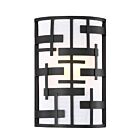 Applique murale Nuvo Lighting 60-6431 Lansing 2-lumières 120w noir texturé