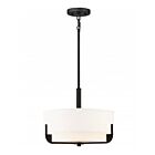 Suspendus à tige Nuvo Lighting 60-6543 Frankie 3-lumières 300w bronze vieilli