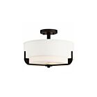 Plafonnier semi encastré Nuvo Lighting 60-6545 Frankie 3-lumières 300w bronze vieilli
