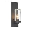 Petite applique murale incandescente Nuvo Lighting indie 60-6578 1-lumière 60W noir texturé