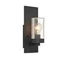 Applique murale incandescent Nuvo Lighting indie 60-6579 1-lumière 60W noir texturé