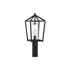 Lanterne de poteau extérieure Nuvo Lighting hopewell 60-6595 1-lumière 60W noir mat