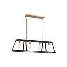 Suspendu à tige pour ilot Nuvo Lighting chassis 60-6644 4-lumières 240W cuivre brossé