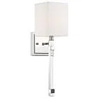 Applique murale incandescent Nuvo Lighting tompson 60-6682 1-lumière 60W nickel poli