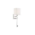 Applique murale incandescent Nuvo Lighting tompson 60-6682 1-lumière 60W nickel poli