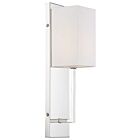 Applique murale incandescent Nuvo Lighting vesey 60-6693 1-lumière 60W nickel poli