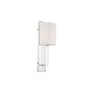 Applique murale incandescent Nuvo Lighting vesey 60-6693 1-lumière 60W nickel poli