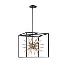 Suspendu à tige Nuvo Lighting spirefly 60-6730 6-lumières 360W noir mat