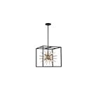 Suspendu à tige Nuvo Lighting spirefly 60-6730 6-lumières 360W noir mat
