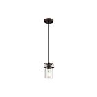 Suspendu mini tige Nuvo Lighting antebellum 60-6731 1-lumière 60W bronze acajou