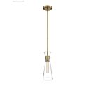 Mini suspendu à cordon Nuvo Lighting 60-6858 Bahari 1-Lumière 60W Laiton Vintage