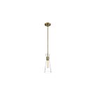 Mini suspendu à cordon Nuvo Lighting 60-6858 Bahari 1-Lumière 60W Laiton Vintage