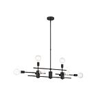 Suspendu à tige pour ilot Nuvo Lighting delphi 60-6862 8-lumières 480W bronze acajou