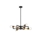 Chandelier sur tige Nuvo Lighting intention 60-6976 6-lumières 360W noir