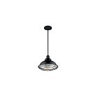 Suspendus à tige Nuvo Lighting 60-7004 Newbridge 1-Lumière 60W Noir brillant
