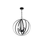 Suspendu à chaîne Nuvo Lighting 60-7068 Pendleton 6-Lumières 360W Noir mat